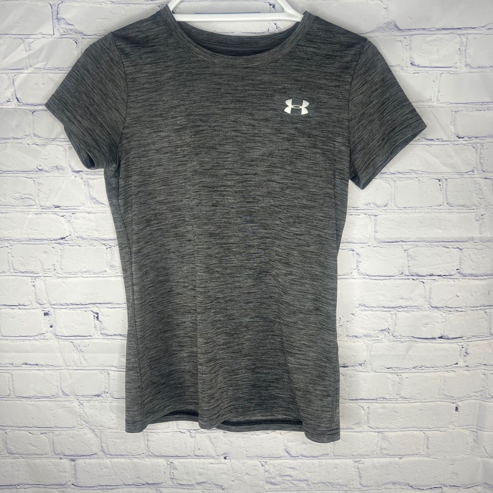 Under‎ Armor Women's Gray Short Sleeve T-Shirt X-Small